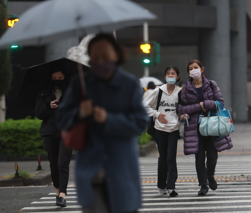 水氣增多 桃園以北濕涼局部短暫雨