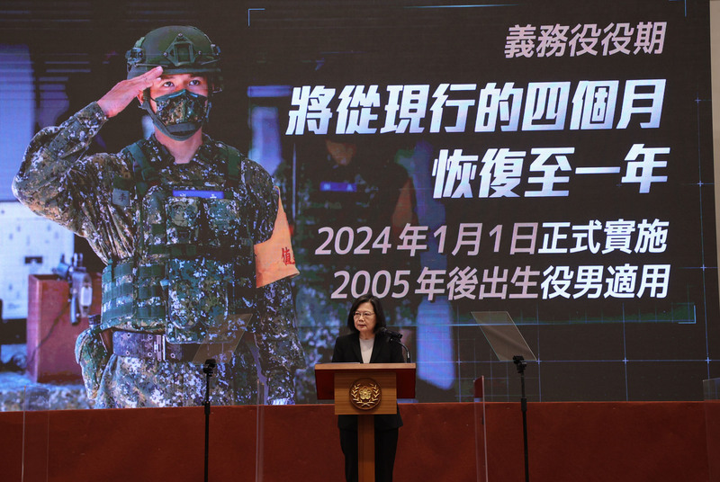 台灣延長義務役役期 白宮肯定台灣強化嚇阻力