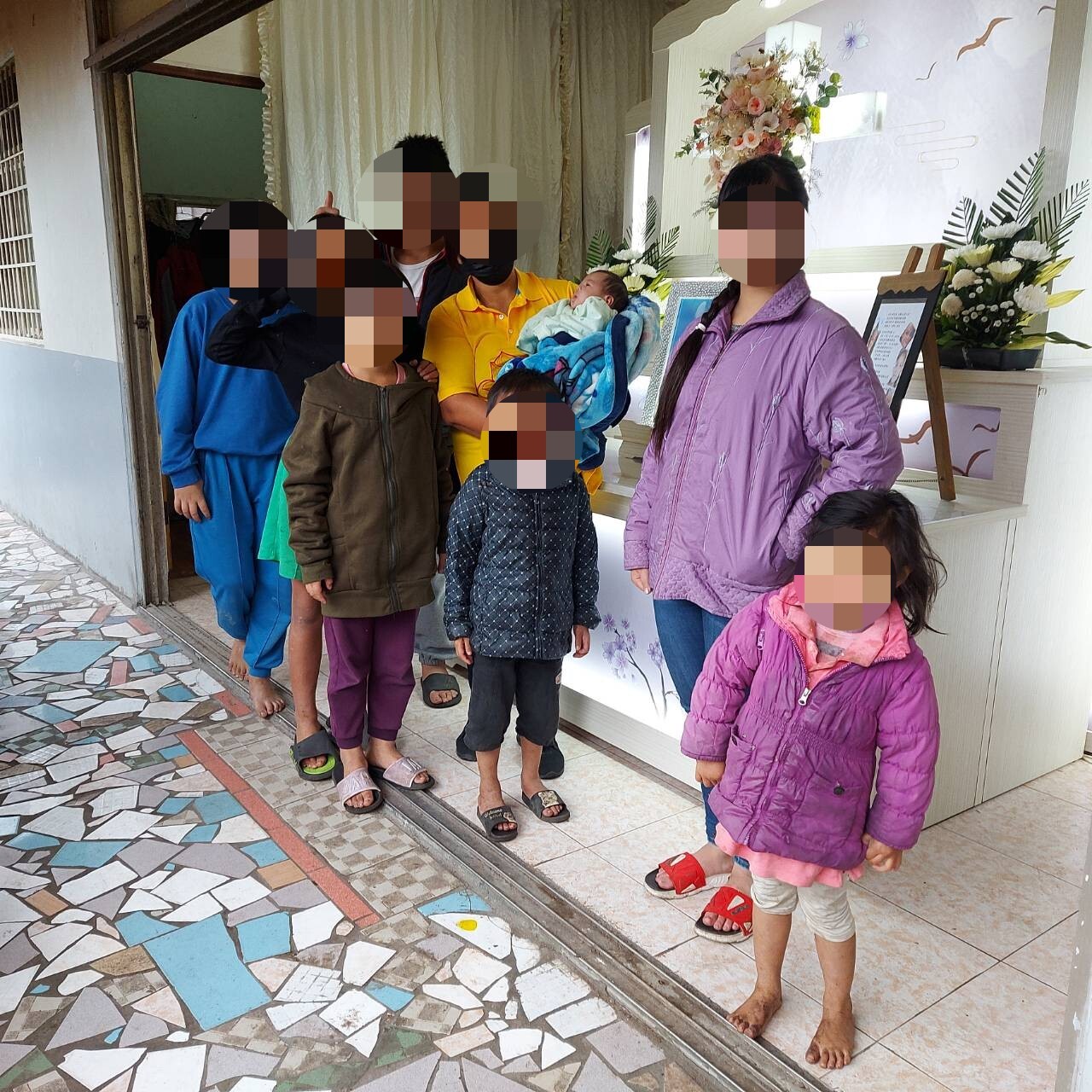 南投單親10寶媽過世 一家生活困頓待援