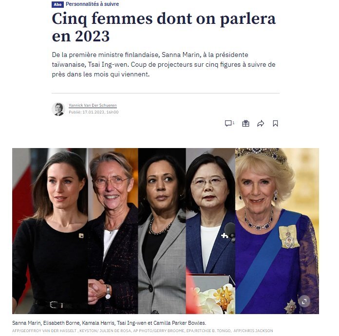 蔡英文入列世界5位女性 &nbsp;瑞媒：敢對抗北京的總統