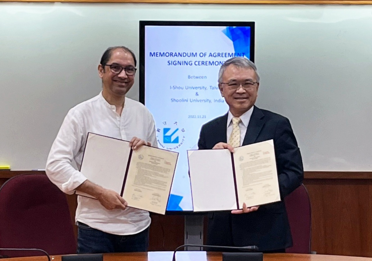 義守大學與印度蘇里尼大學 簽署合作協議