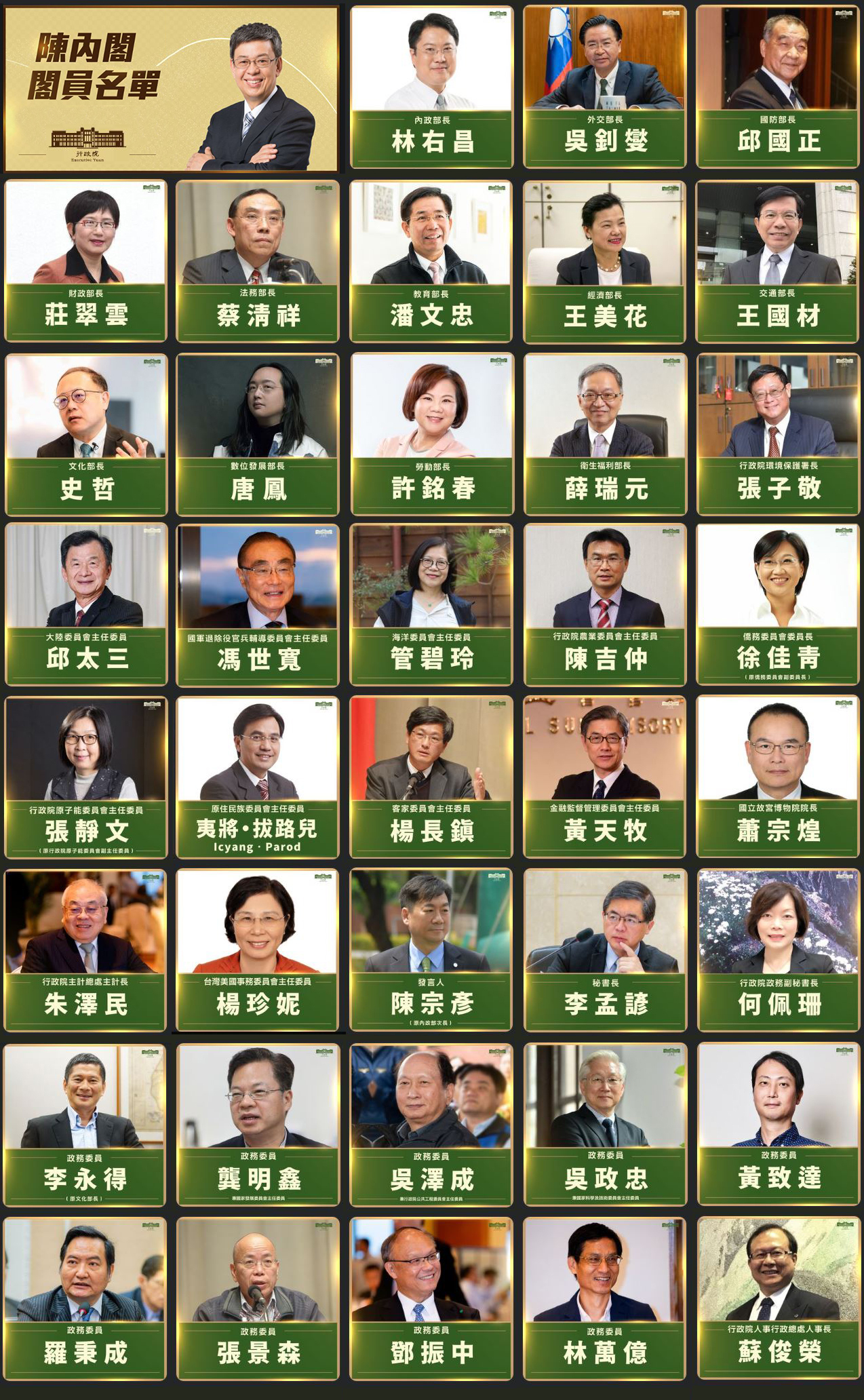 李孟諺：新內閣以溫暖、堅韌兩主軸及四大原則組成