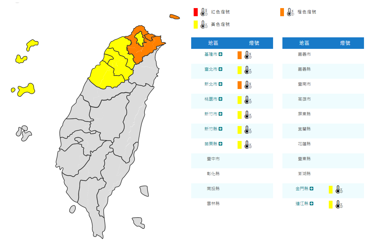 9縣市低溫特報  中部以北下探10度