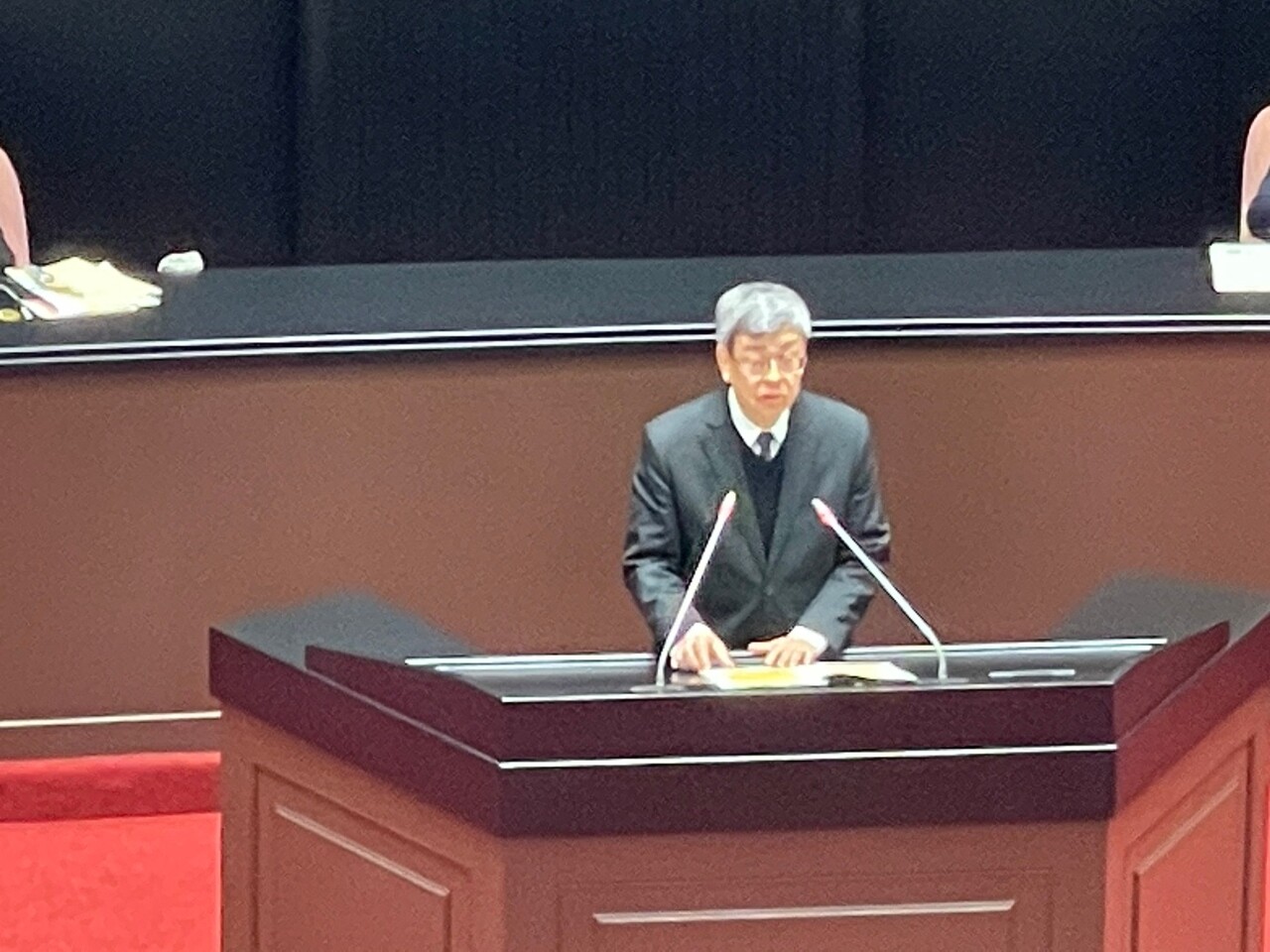 陳建仁首次施政報告 以蔡總統「四個堅持」維持台海和平穩定
