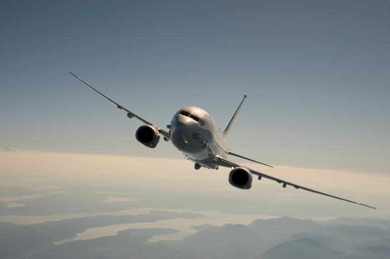 美海軍第七艦隊：P-8A海神式巡邏機飛越台灣海峽