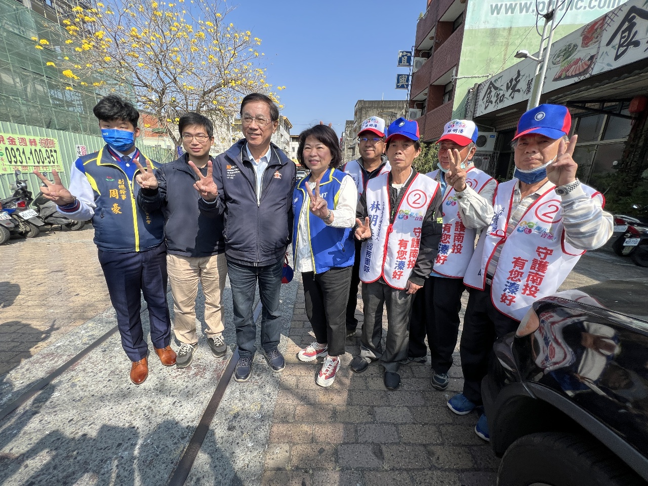 黃敏惠陪同掃街 林明溱：南投垃圾囤積是林佳龍造成