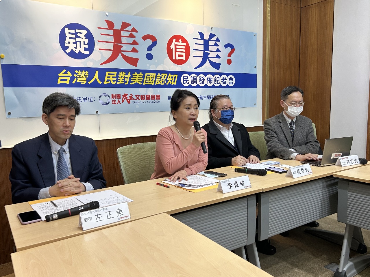 對美認知民調 六成一認同親美和中不選邊