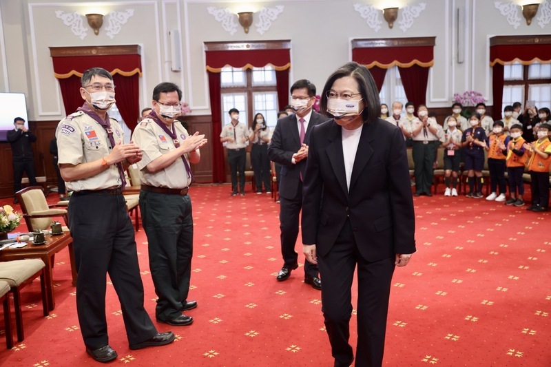 接見童軍總會代表 總統期許讓世界看到台灣