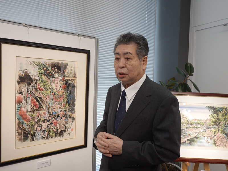 綿延台日情！藤井克之畫展「描繪台灣」 思念癌逝愛女