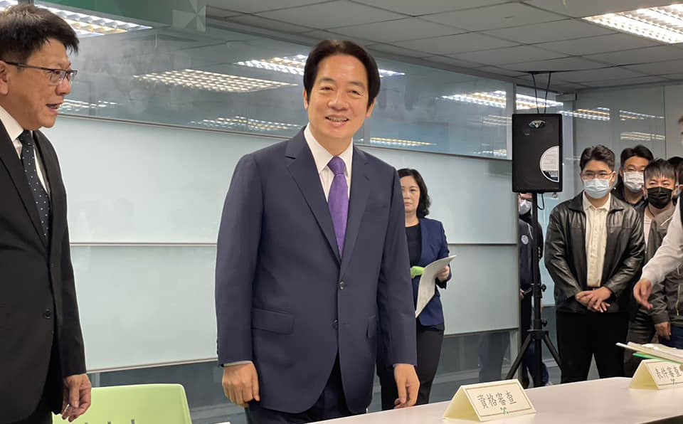 賴清德登記總統初選 高呼挺台灣成為民主MVP (影音)