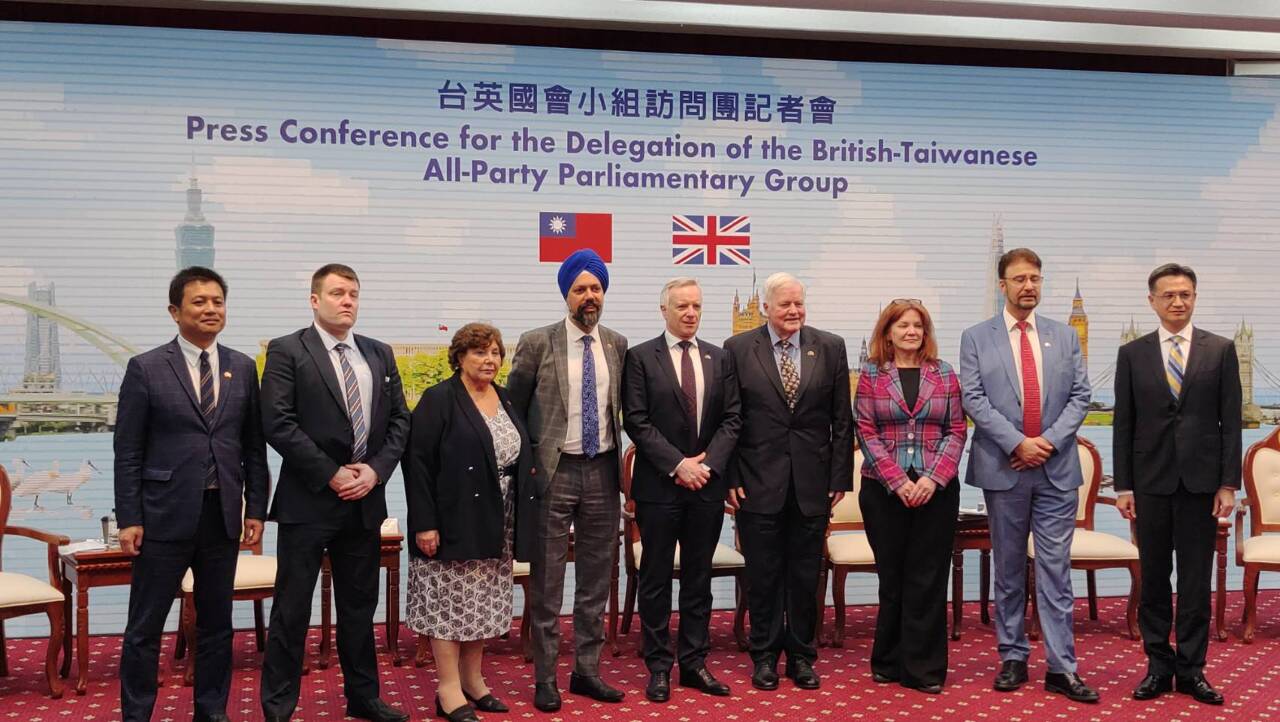台英國會小組主席：支持英國提供台灣所需援助