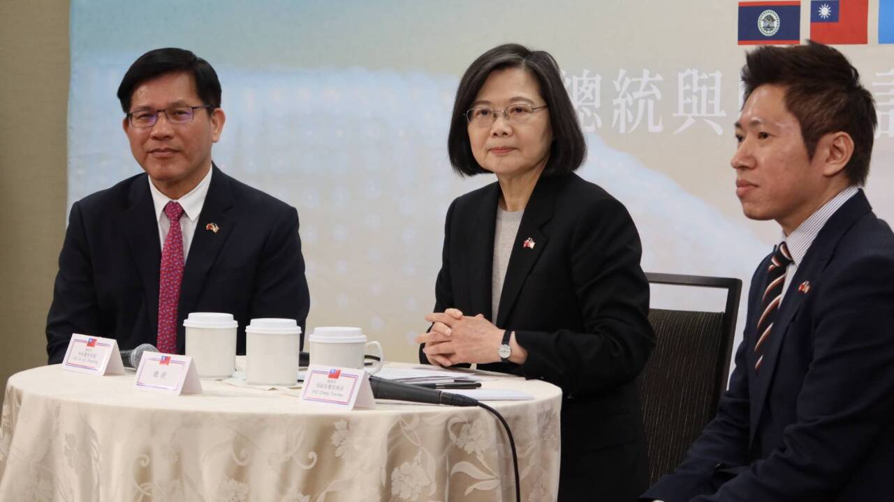 蔡麥會／總統籲中國自我克制 無須過度反應