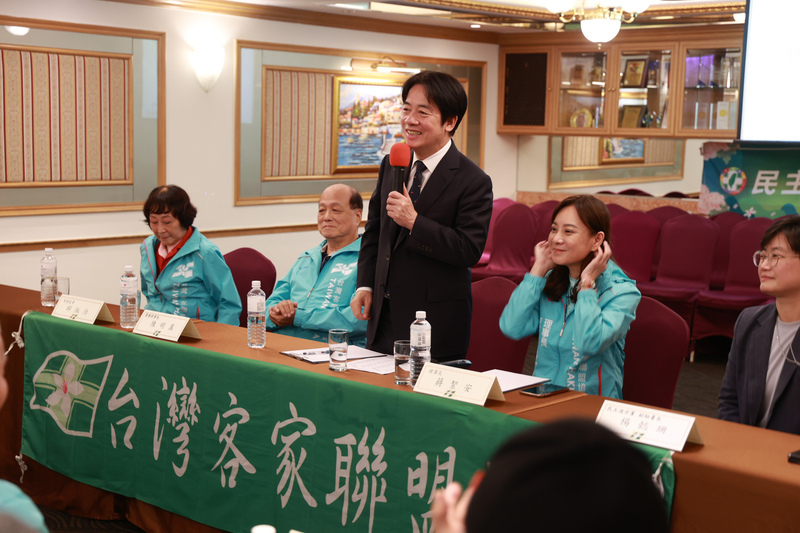 提名後首場行程&nbsp; 賴清德出席客家社團爭取支持