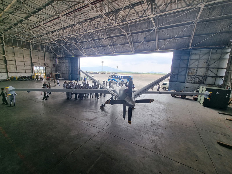 菲美軍演 展示MQ-9死神無人機