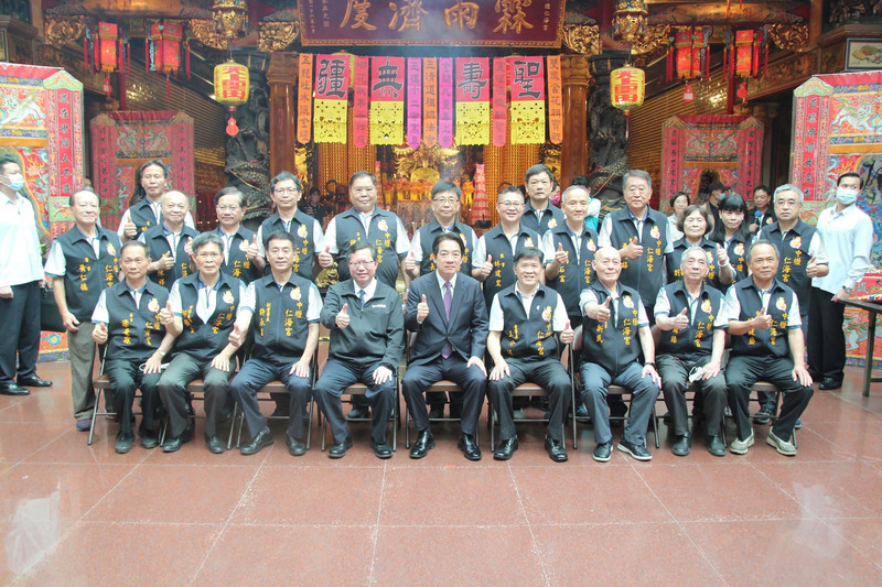 桃園參香祈福  賴清德：愛、和平與非暴力為民進黨創黨精神