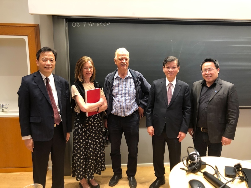 前中研院長翁啟惠瑞典演講 增進雙邊科學交流