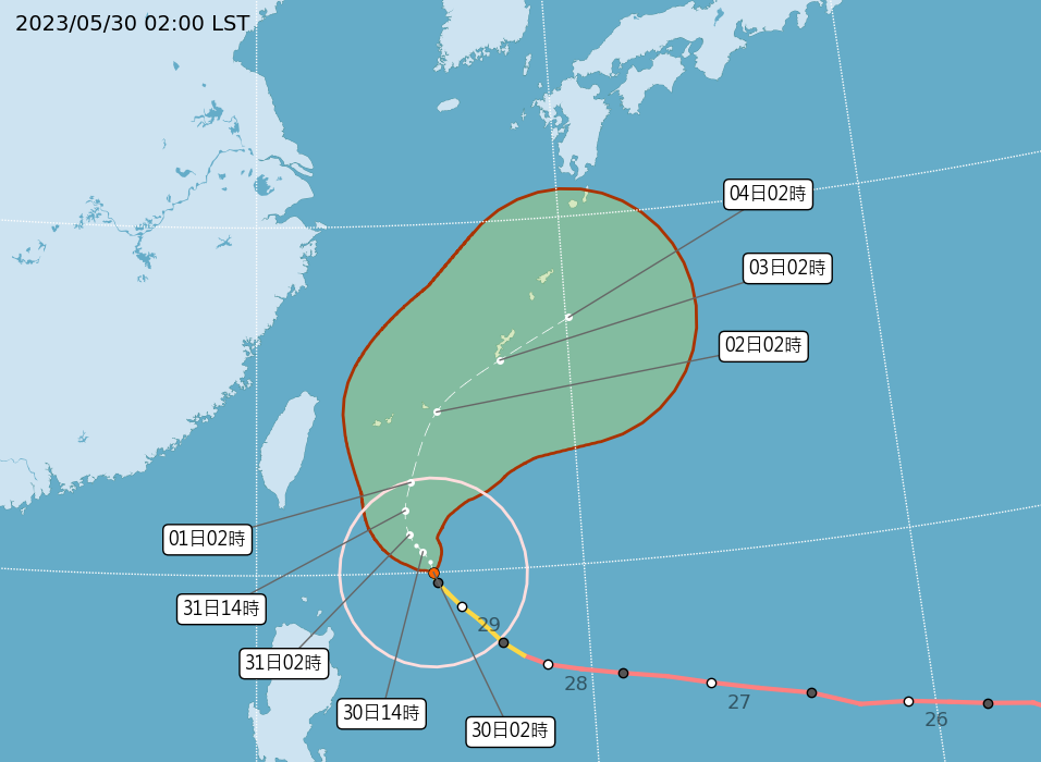 瑪娃颱風龜速慢行 北、東午後有豪大雨