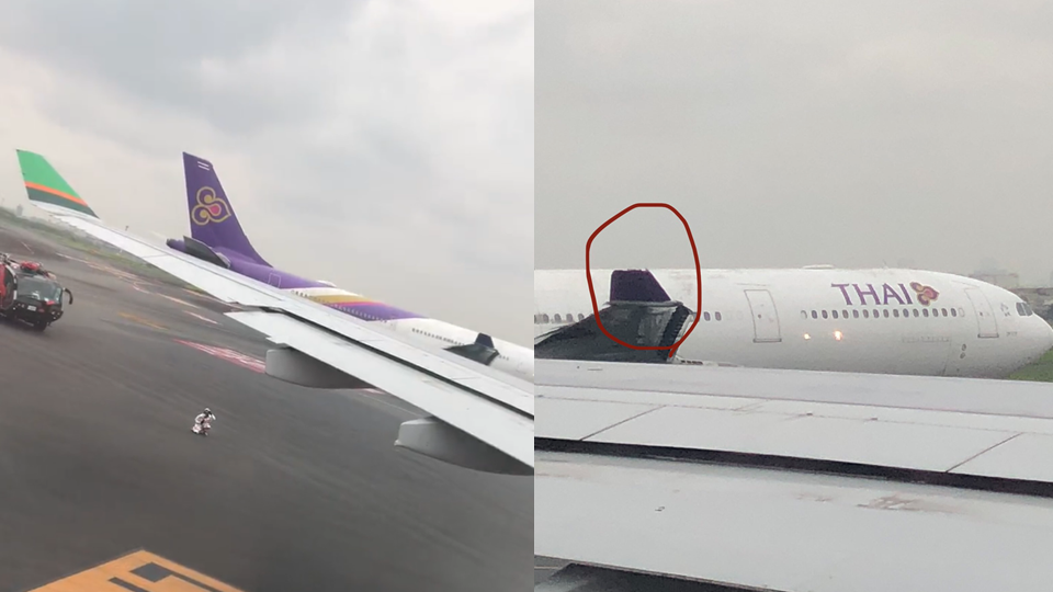 NHK：長榮與泰航飛機擦撞 東京羽田機場跑道關閉