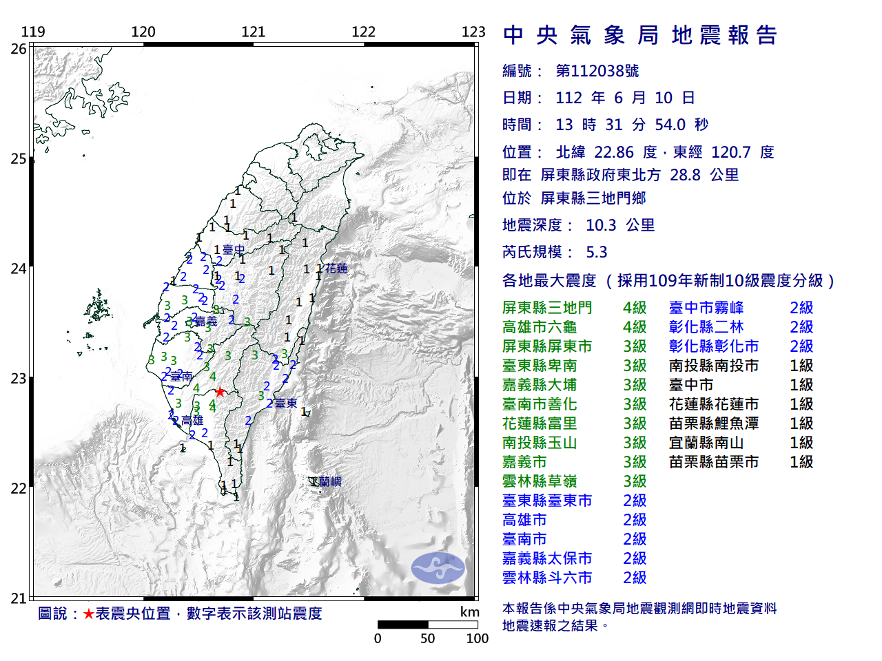屏東三地門地震  原能會：核電廠正常運作