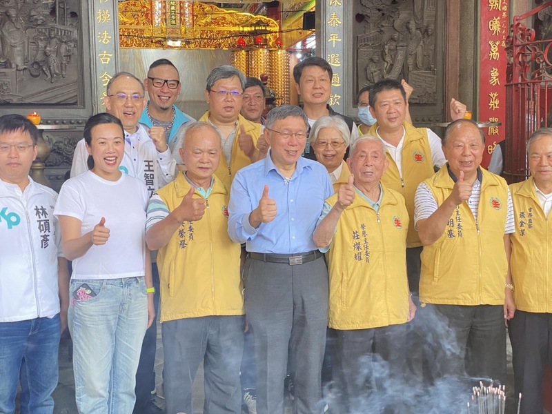 柯文哲走訪新竹 高虹安另有行程未陪同