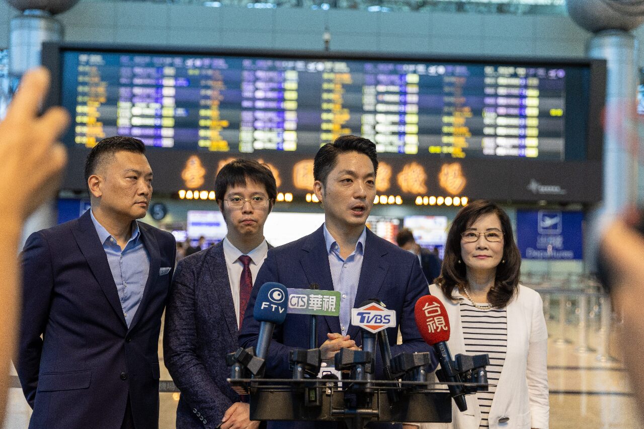 蔣萬安啟程訪新加坡 交流學習城市治理
