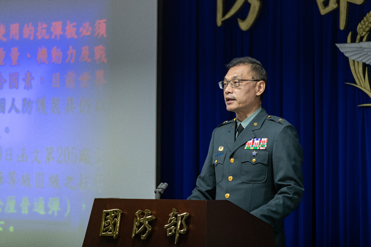 國軍抗彈板符合國際規範 專家建議性能再提升