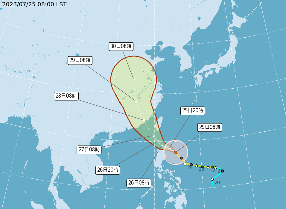 杜蘇芮颱風近逼 東半部恆春半島防致災降雨