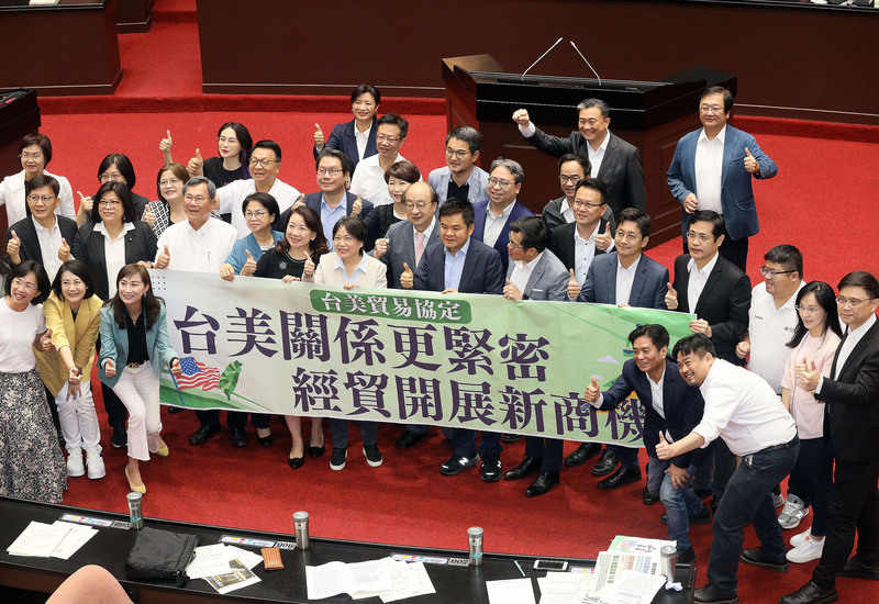 立院通過台美貿易倡議首批協定 總統感謝朝野合作