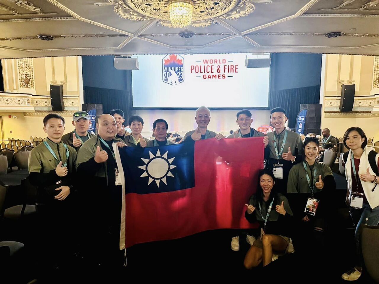 林右昌：世界警消運動會歡迎秀國旗 無需顧慮