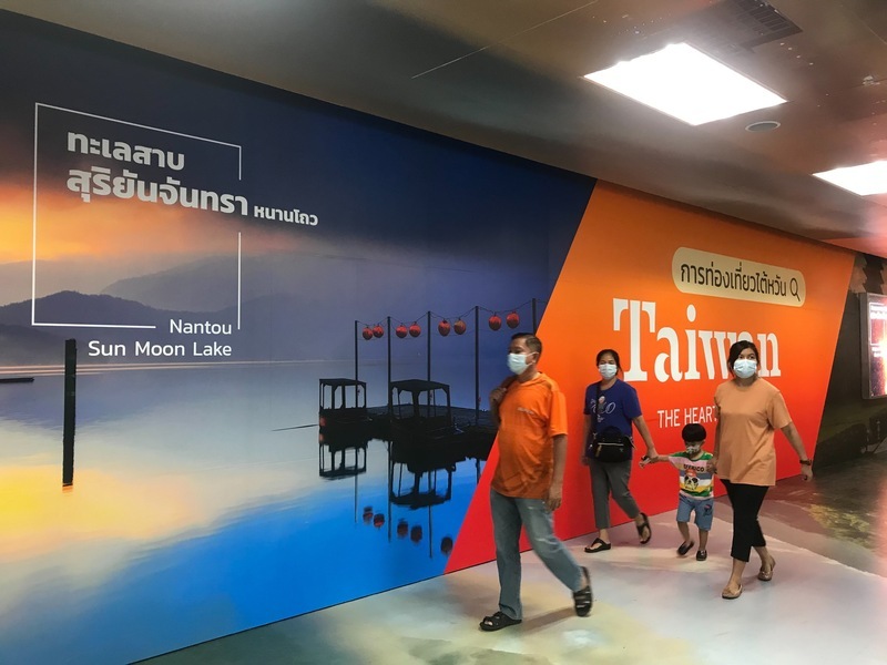 刺激旅遊市場 台灣美景現身曼谷大眾運輸系統