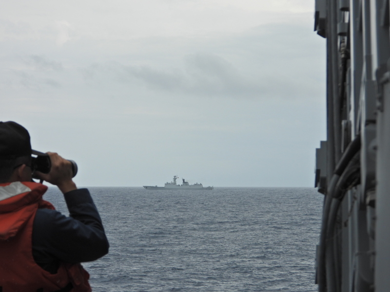 中共軍演 軍方披露監控共艦畫面