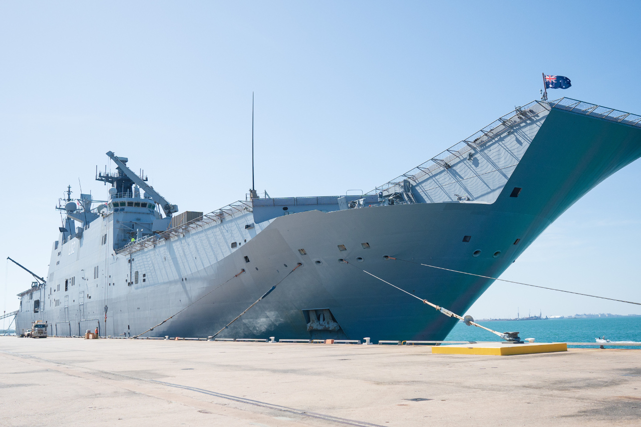 南海緊張 澳洲最大戰艦參與美菲聯合軍演