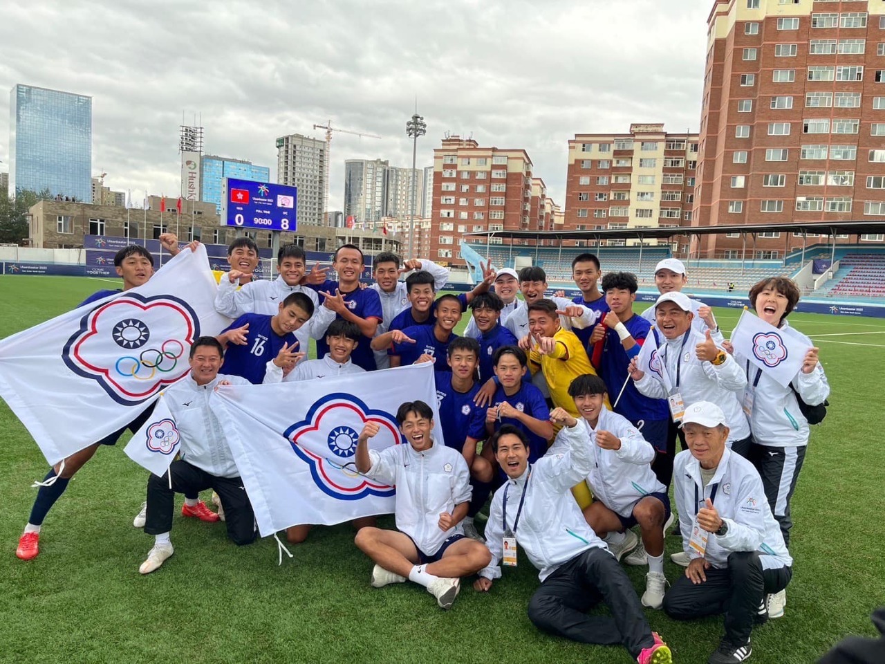 東亞青年運動會 台灣男足勝香港摘本屆第10金