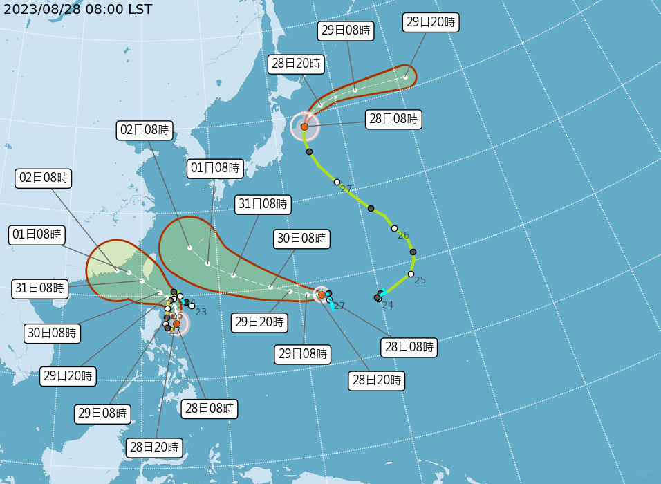 輕颱海葵生成  將朝琉球方向移動