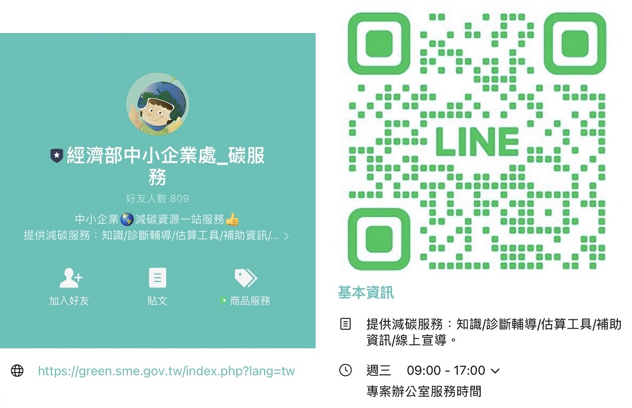 推線上碳服務 經部用LINE助中小企業減碳
