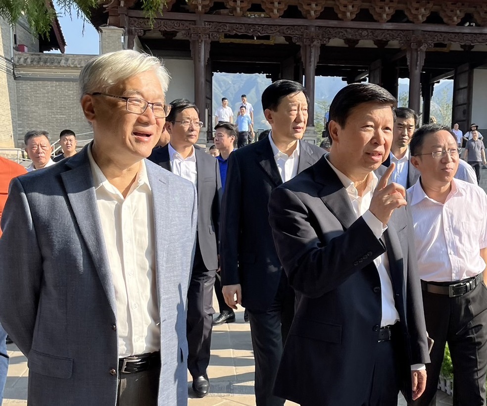 夏立言赴山西參拜關帝廟 會見國台辦主任宋濤