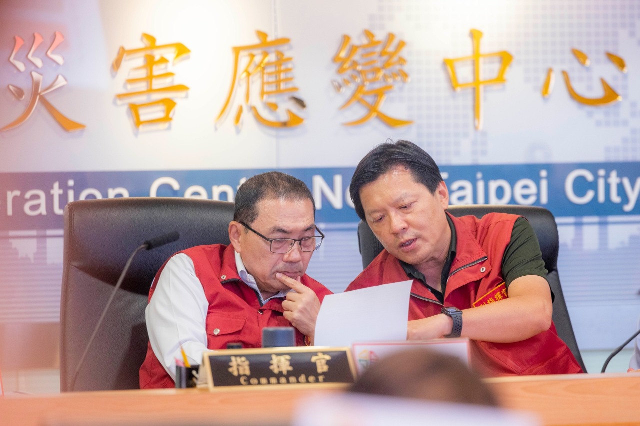 侯友宜取消競選行程防颱 不回應郭台銘寵物論