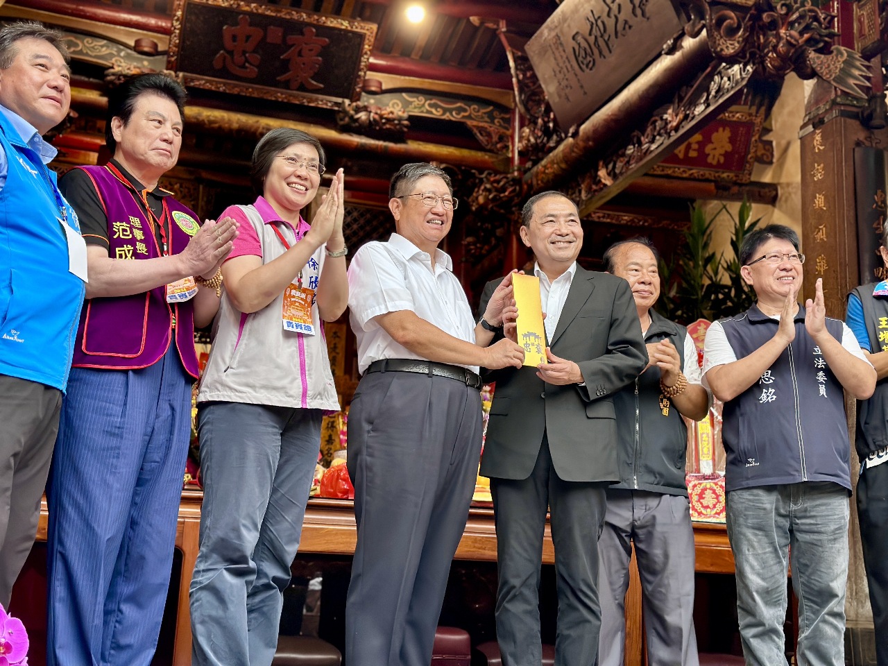 參拜義民廟 侯友宜：秉持義民精神讓台灣更好
