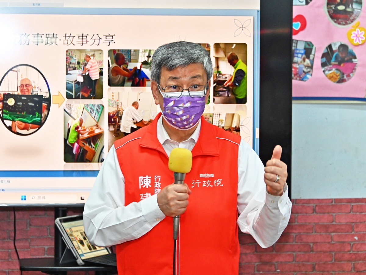 陳揆：擴大65歲以上長者公費接種肺炎鏈球菌疫苗
