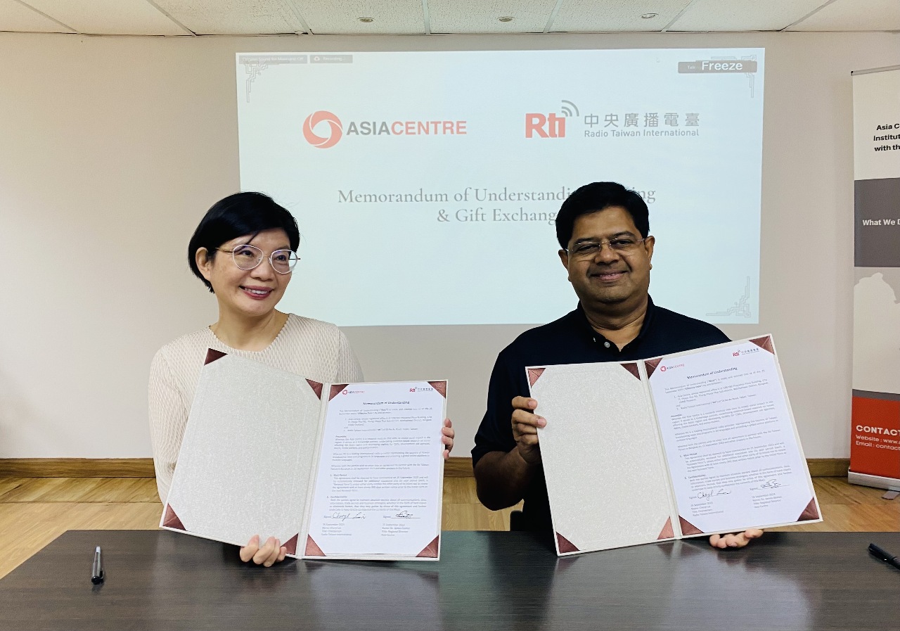 Rti央廣與曼谷亞洲中心簽署MoU 共同倡議社會公民議題