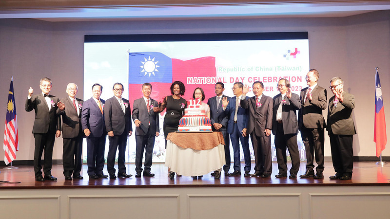 大馬駐處國慶酒會 葉非比：台灣捍衛民主尋國際支持