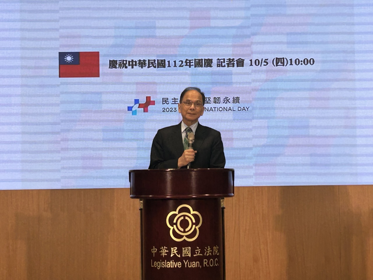 國慶主題「民主台灣、堅韌永續」游錫堃:台灣民主精神屹立不搖(影音)