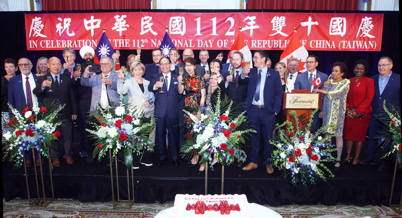 加拿大駐處慶雙十 加國議員：續推加台關係架構法