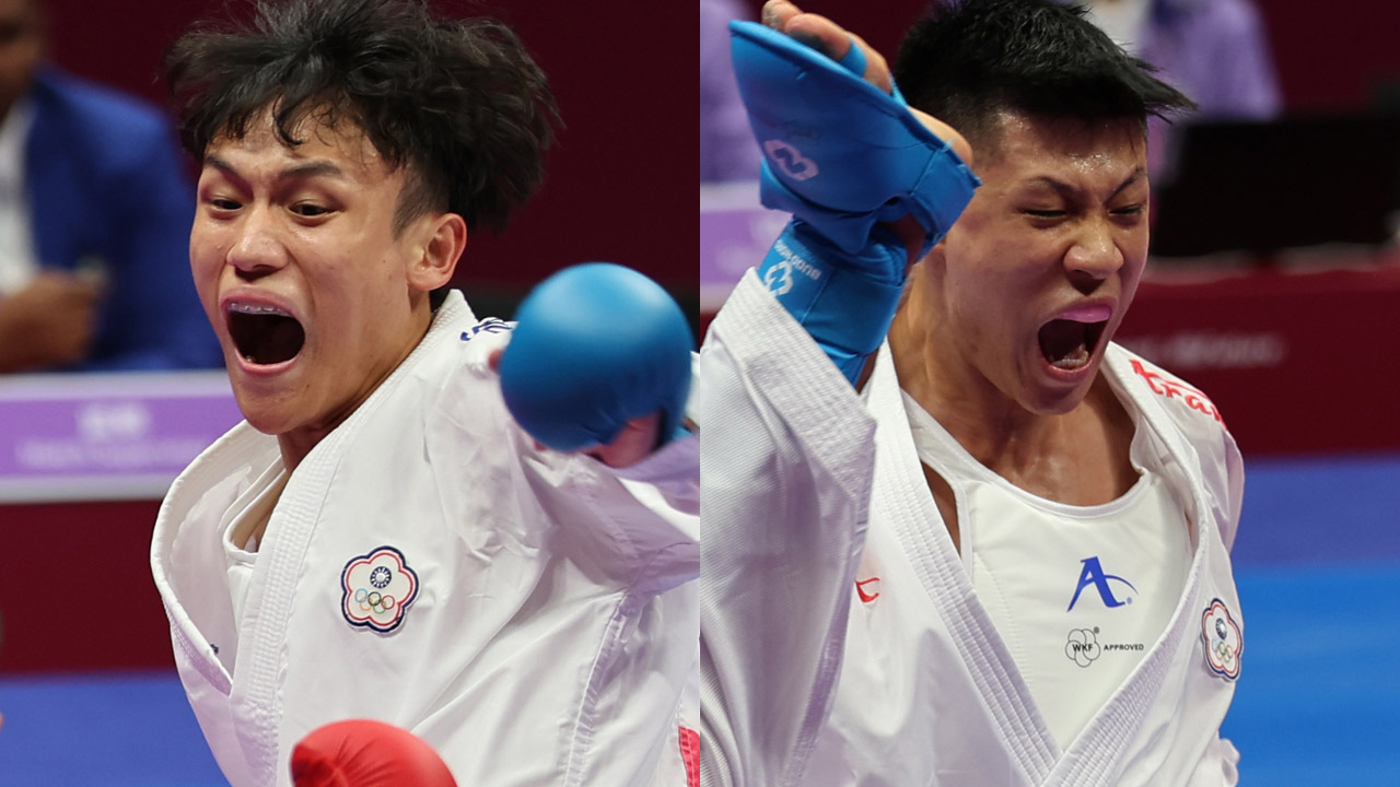 杭州亞運／空手道吳峻維石政中 雙雙第4作收