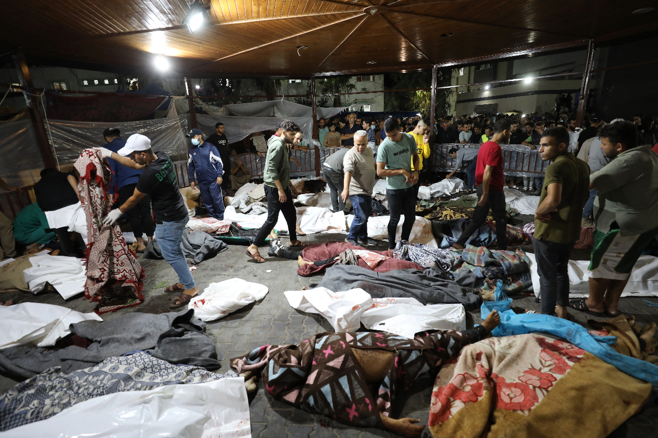 加薩醫院遭空襲500人喪生 世衛譴責 以巴互控