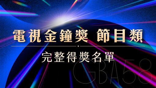 第58屆電視金鐘獎節目類完整得獎名單