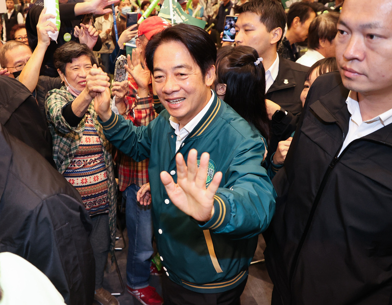賴清德全國競總換新牆面 賴蕭配帶領台灣穩健前行