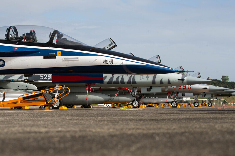 解除戰備任務 F-5戰機匪空優塗裝走入歷史