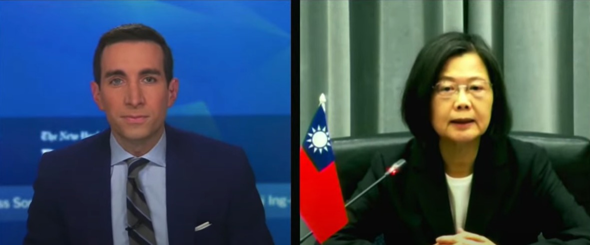 蔡英文總統接受紐約時報專訪觀察