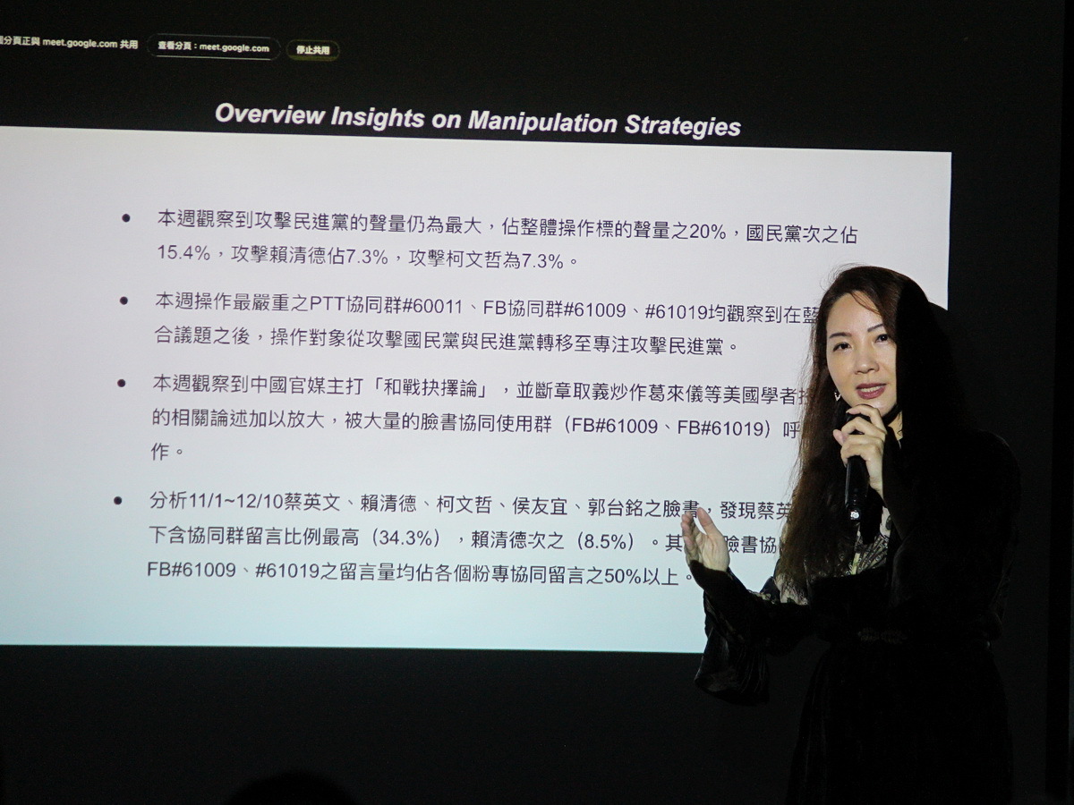 大選認知操作 台灣人工智慧實驗室：攻擊民進黨聲量最大